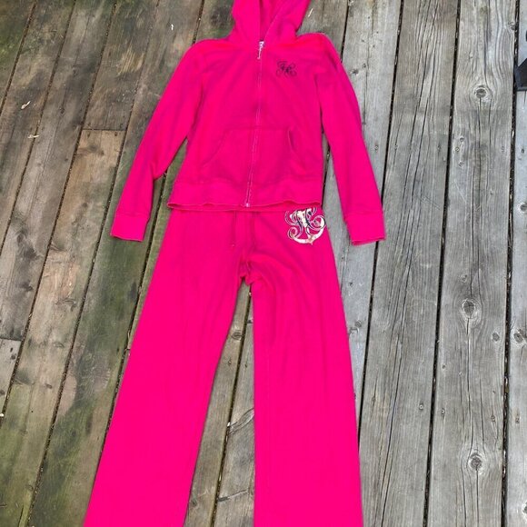 Vintage Y2K Juicy Couture Tracksuit Matching Set Pink Medium - Picture 4 of 12